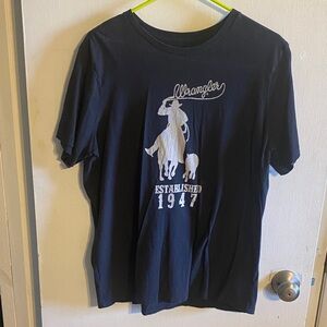 Wrangler Dark Blue Cowboy Graphic Tee